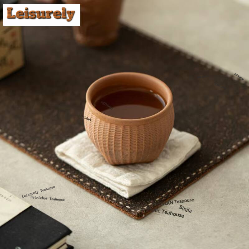Vintage Collectible Pottery - 100ml Old Rock Mud Handgefertigte Teetasse