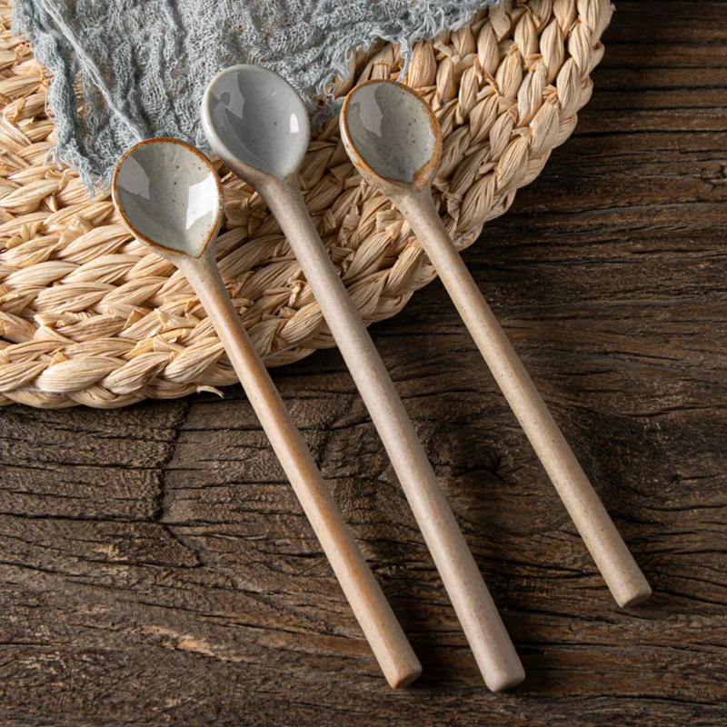 Vintage Collectible Spoons - Vintage japanische Keramik kleinen Löffel Kaffees