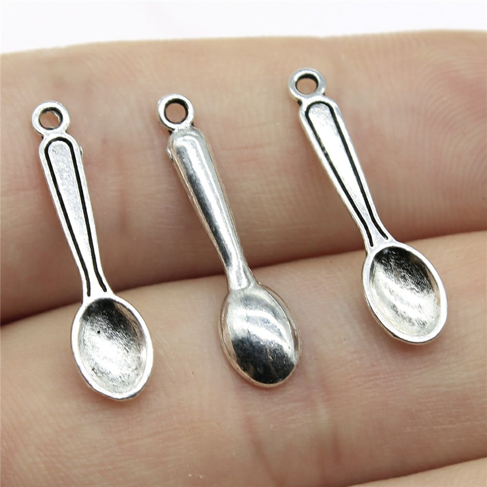 Vintage Collectible Spoons - WYSIWYG 40 stücke 24x6mm Charms Küche