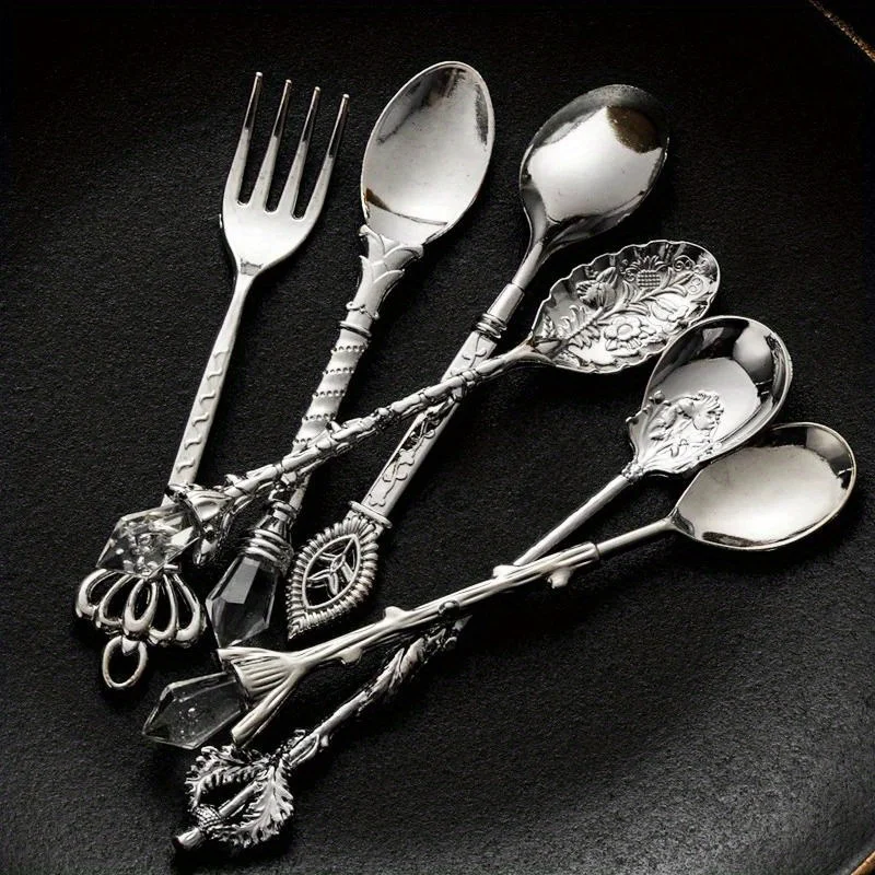 Vintage Collectible Spoons - 6 stücke Vintage Löffel Gabel Königlichen