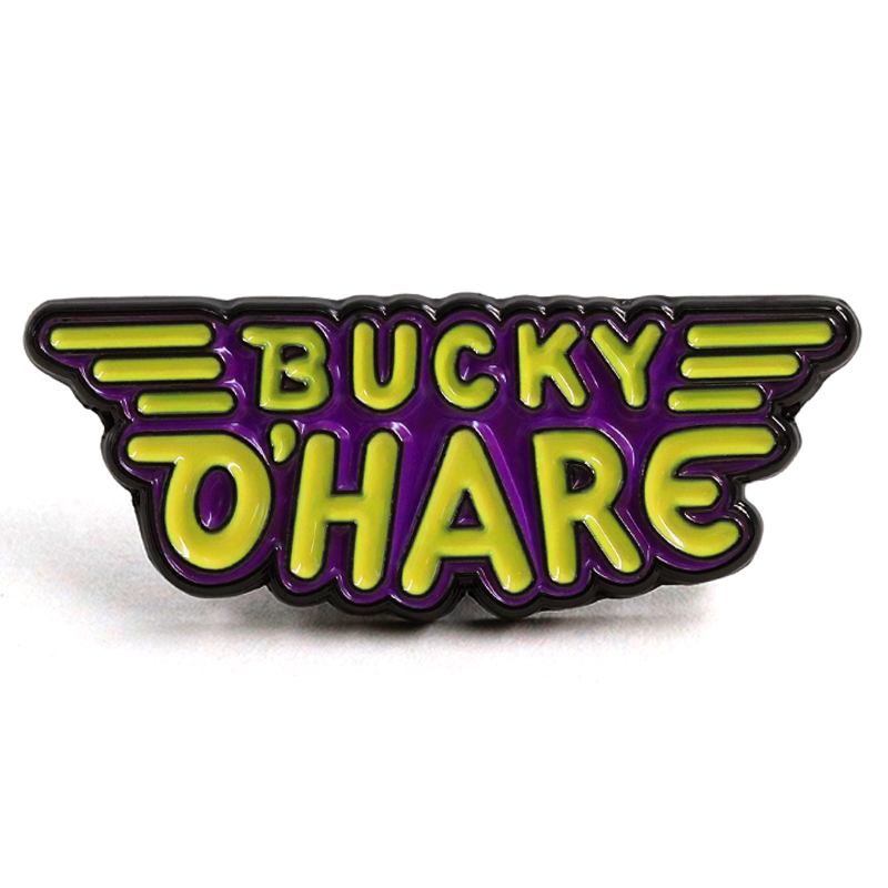Vintage Collectible Show - Bucky O'Hare-TV-Show-Logo-Abzeichen, klassische Retro-Gaming-Emaille-Anstecknadel, 90er-Jahre-Vintage-Spiel, peripherer