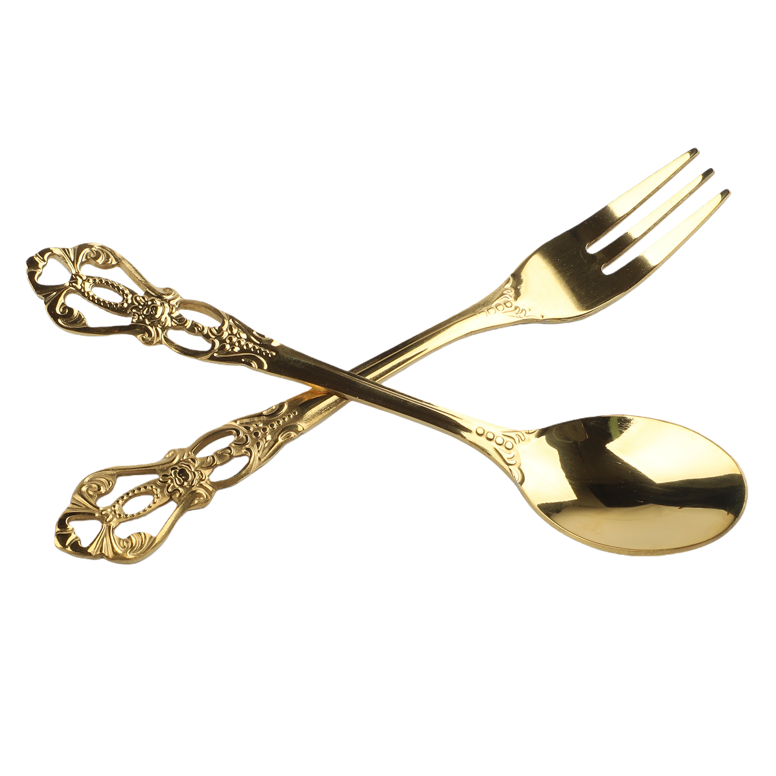 1 Paar Vintage-Löffel, Gabel,  – Vintage Collectible Spoons Bewertung und Preis