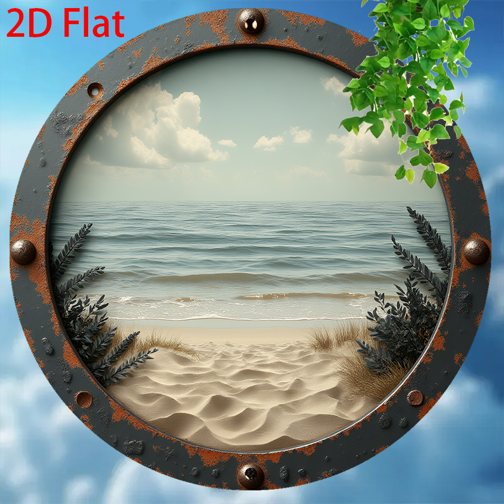 2D Flat – 1 Stück Vintage rund – Vintage Collectible Signs Bewertung und Preis