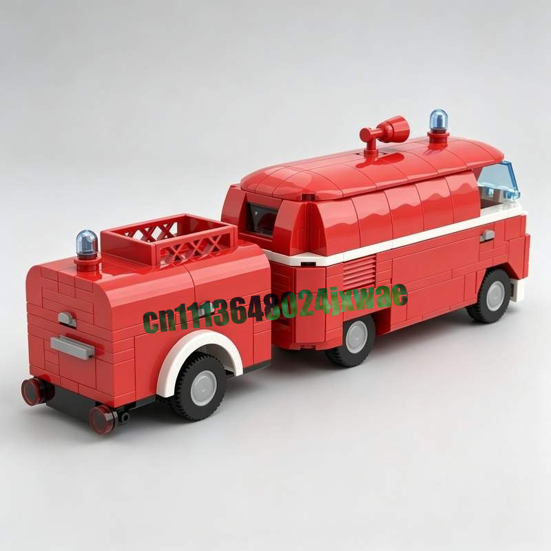 369-teiliger MOC Vintage Feuer – Vintage Collectible Trucks Bewertung und Preis