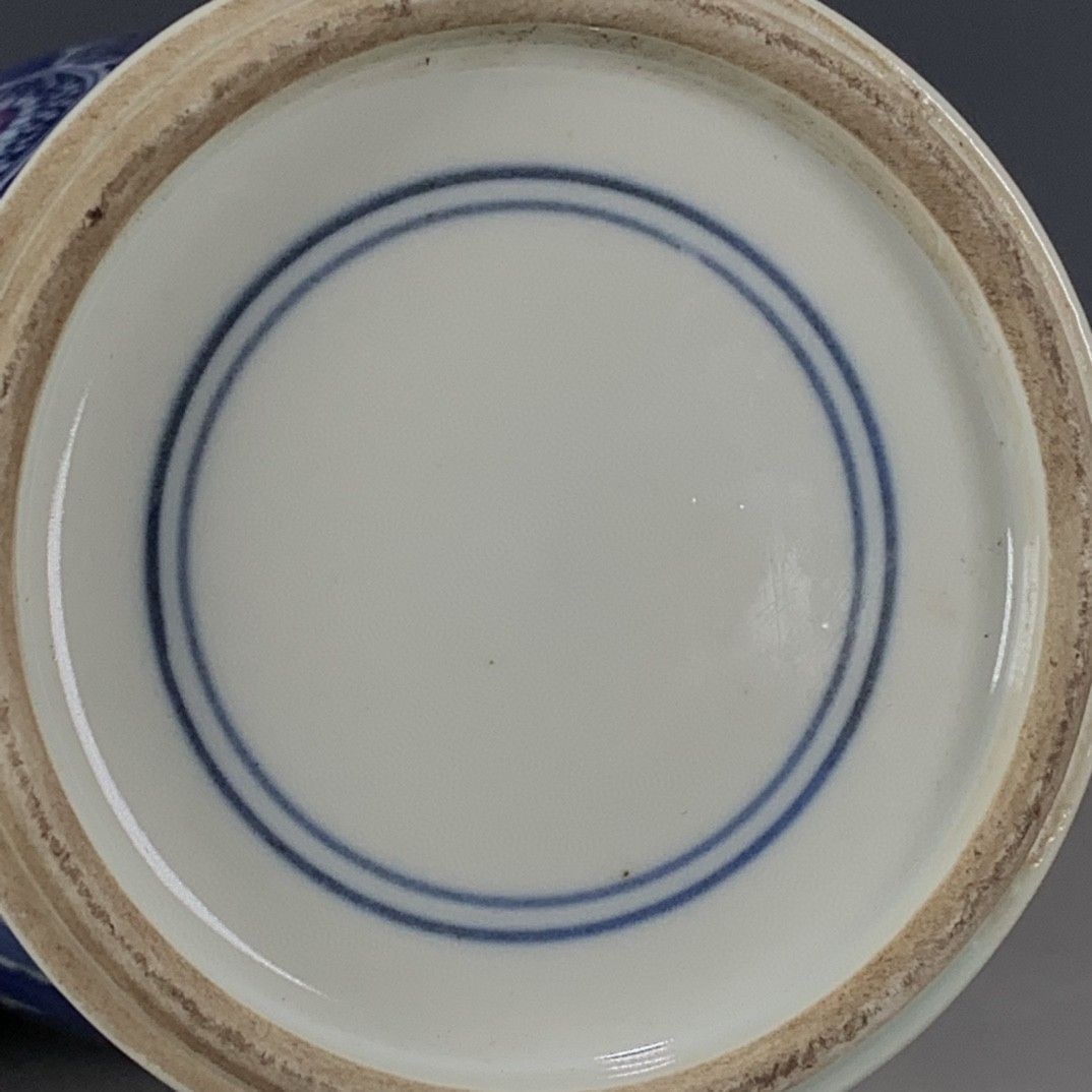 Vintage Chinesische Blau-Weiße – Vintage Collectible Pottery Bewertung und Preis