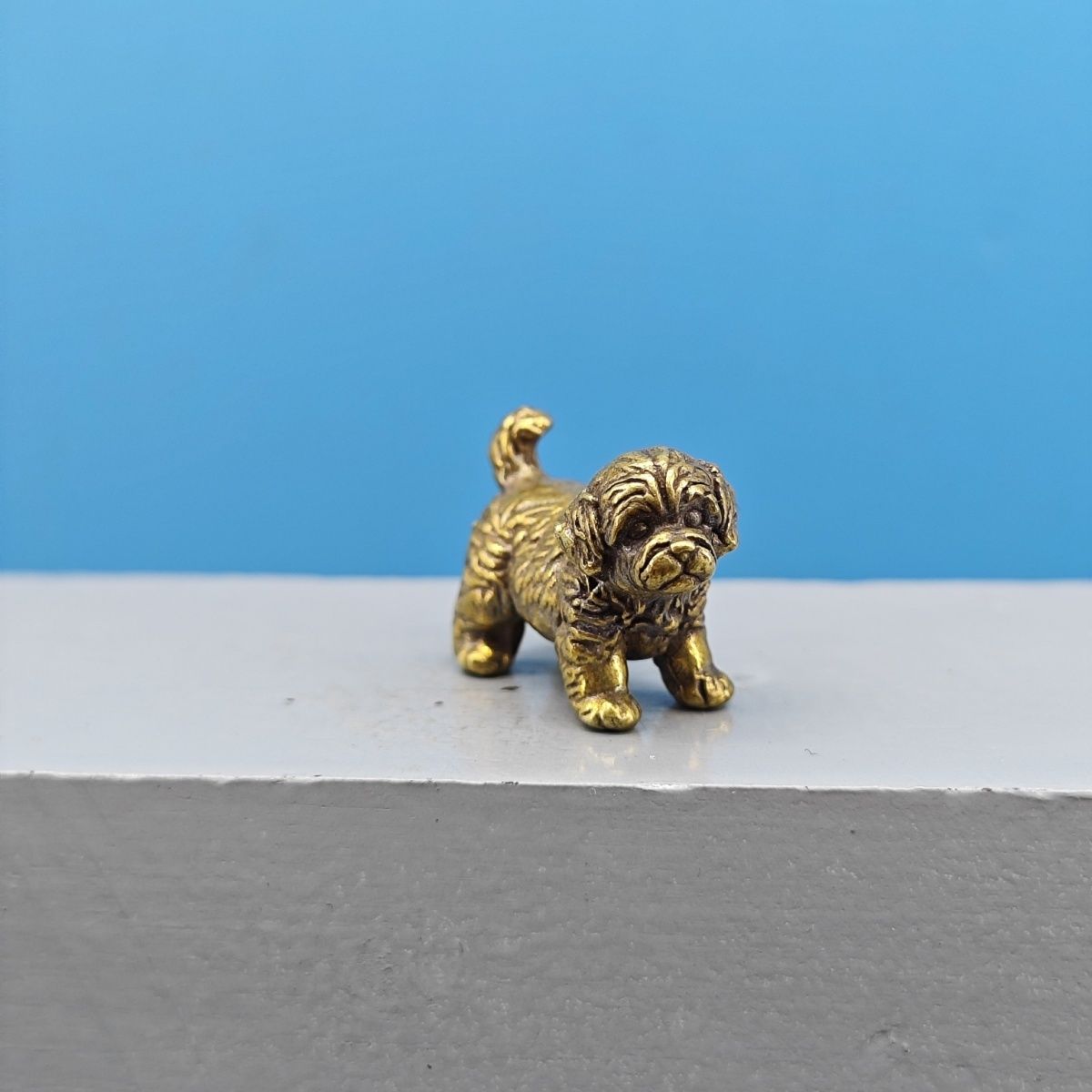 Mini-Messing-Hundestatue Franz – Vintage Collectible Teddy Bears Bewertung und Preis