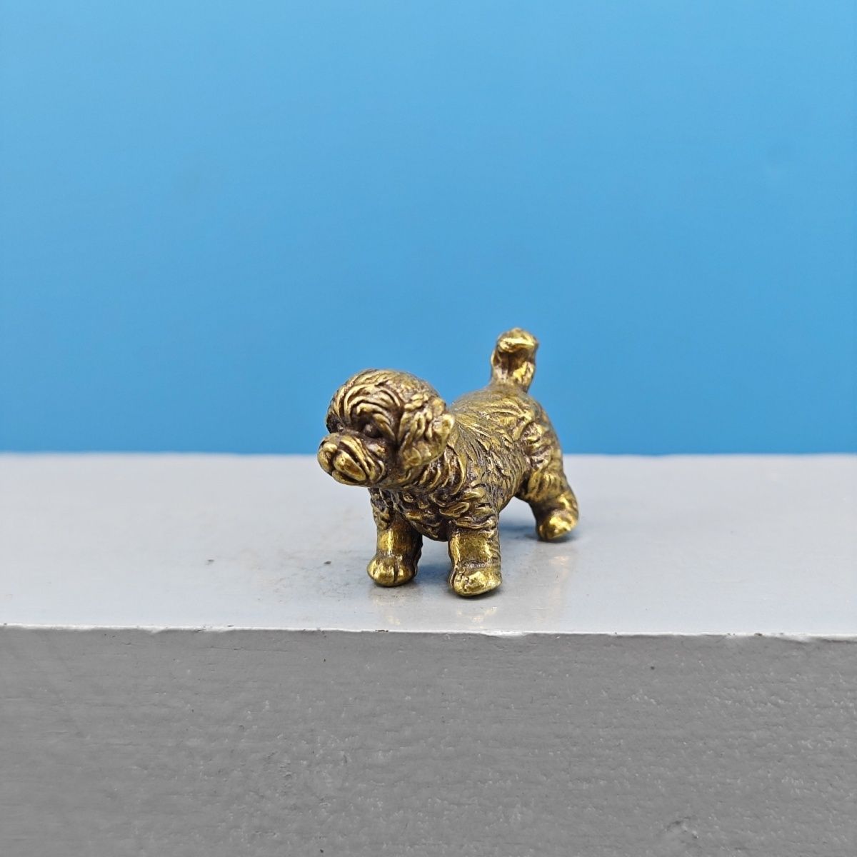 Mini-Messing-Hundestatue Franz – Vintage Collectible Teddy Bears Bewertung und Preis