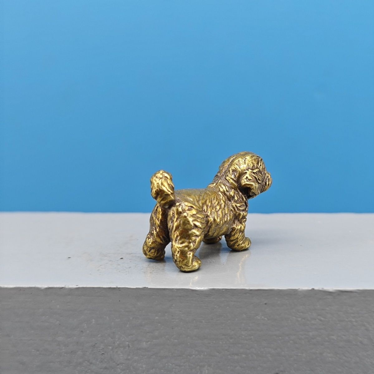 Mini-Messing-Hundestatue Franz – Vintage Collectible Teddy Bears Bewertung und Preis